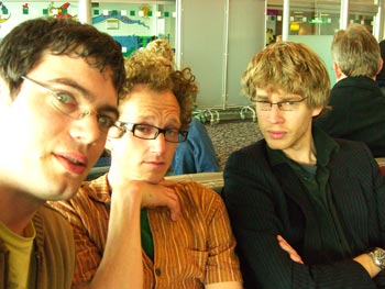 Hanging around in airports, our favourite pastime.