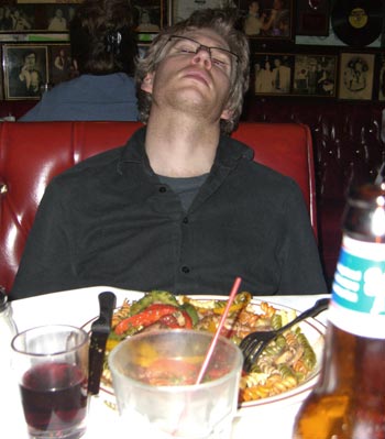 Another Tom MJ power-nap, what a pro.