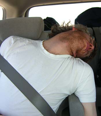 We had to snap Tom's neck to stop him repeating 'Awe-sam' on a never-ending loop.