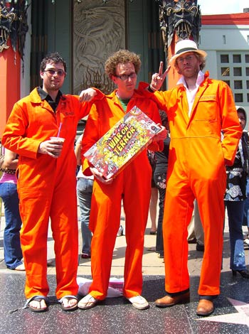 The WoT trio in front of Mann's Chinese Theatre.