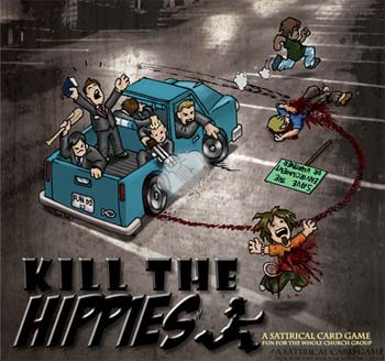 A modern-day satirical boardgame - taking the piss out of religious fundamentalism. Not sure about the title, but the contents are great. We met the creators in Vegas and they're lovely people.