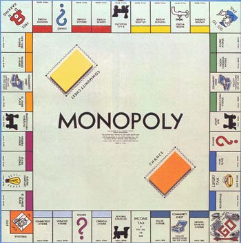 Of course, Monopoly started life as a satirical game, with the purpose of showing how house owners get richer at the expense of tenants, who get poorer.
