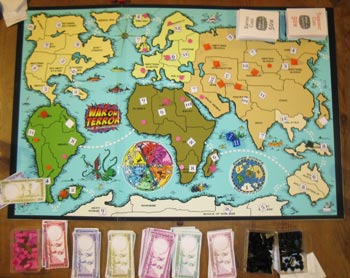 As time progressed, we realised we were really going to get this game made and our prototypes became more professional looking. This lovely new board, first used on 10 March 2006, is notable for Iran's absence.