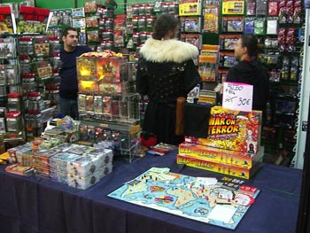 Some new friends loved the game so much, they devoted space on their own booth to try and sell our game for us. We love the Italians.