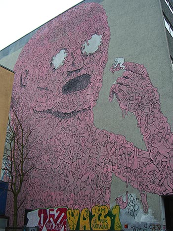 Incredible street art in Kreuzberg. I mean, how the hell ...