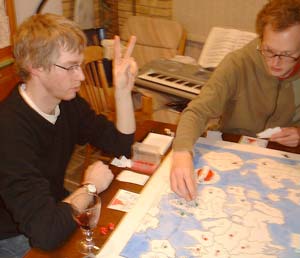 Tom trying the old 'peace' ploy... It'll never work.