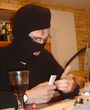 Evil Tom weighing up the options.