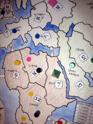 That's four Empires and some terrorists all fighting over Africa.