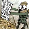 A terrorist consulting the Rules of War.