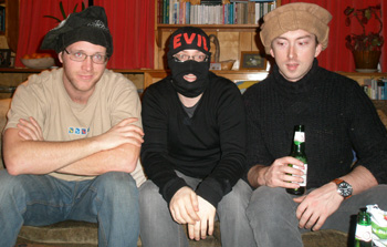 3 on a sofa