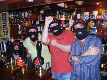 Four Evil bar staff, now that's a friendly pub!