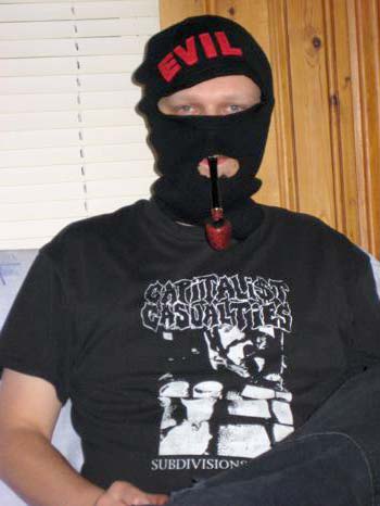 Pipes and balaclavas, what a look