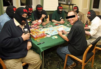 Multiclava challenge: The first photo with FOUR evil balaclavas in.