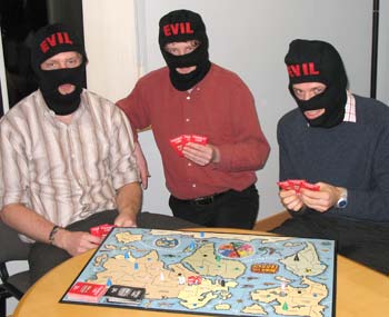 The first photo with three EVIL balaclavas in it