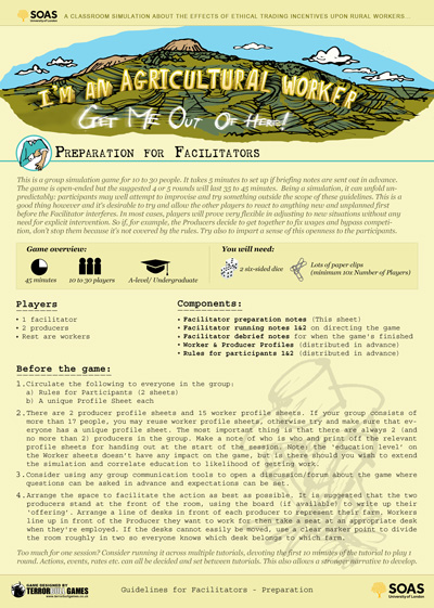 Game for SOAS - sample page