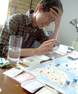 He's starting to crack under the pressure...