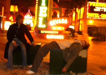 Tom teaches Andy T how to 'power nap'.