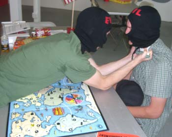 Meanwhile another game is already getting out of hand: when two Evil Empires clash ...