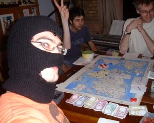 Victory! Although the person giving the salute (Andy T) was actually losing at this point.