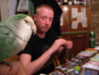 Ben senses someone's peeking at his cards. BamBam pretends to be asleep.