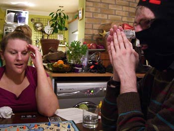 Only God can save us now. Tom offers up a prayer, while Jenn resorts to trying mind control for the first time. Neither approach produces any result to speak of.