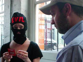 Not sure why she's looking so worried, she's holding WMDs