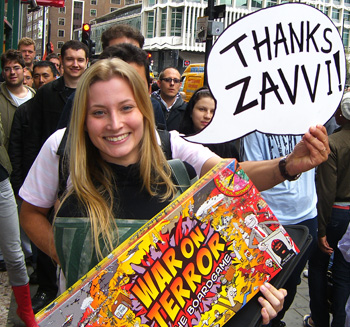 Thanks with a little help from a fellow queuee