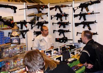 And then we found some replica guns, nice