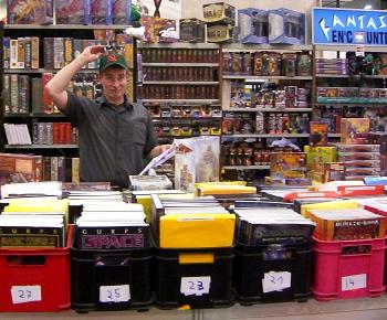 Our gracious host Holger Willert at his stand - He's a legend