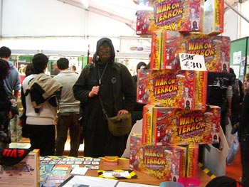 Neither technique above really worked. This creepy guy hung around for a while and made us nervous.