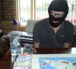 The cold eyes of a killer.