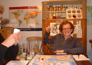 A rarely happy Andy T, surveying his realm.