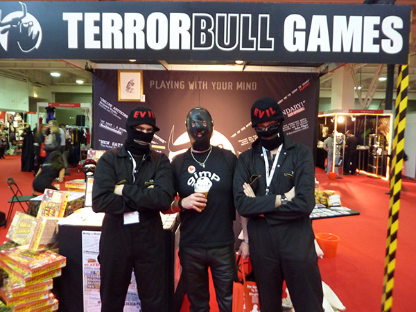 We collared this passing gimp to pose with us