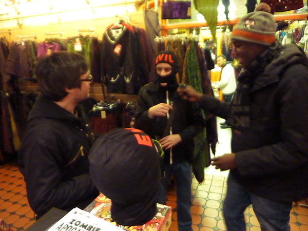 Andy S finds balaclava selling distinctly easier on days when it's -5 degrees outside