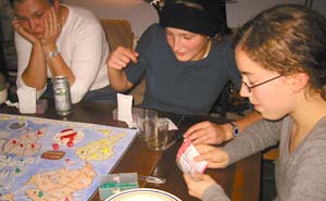 Nadjas not looking too happy, her sister is about to nuke her.