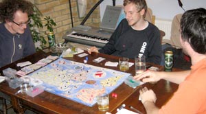 Spirits are high and everyone laughs at the suicide bomber.