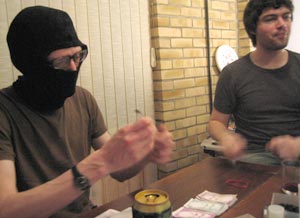 Then to Andy T, who's learning how to use a pen.