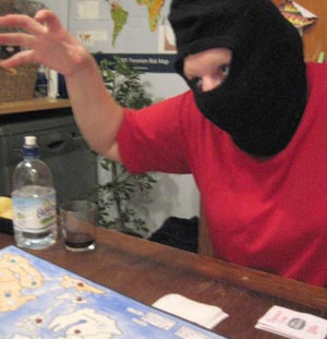 Jenn does a particulary good 'evil puppet master'.