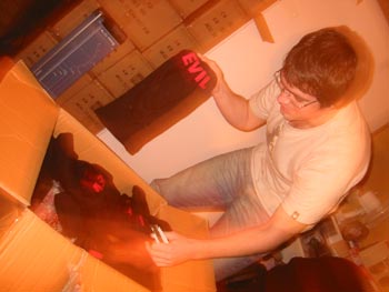 The night before and we get  a delivery of 300 balaclavas.... The possibilities for fun are endless.