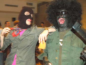 We forgot to tell some people that it was no longer a 'terrorist' fancy dress party